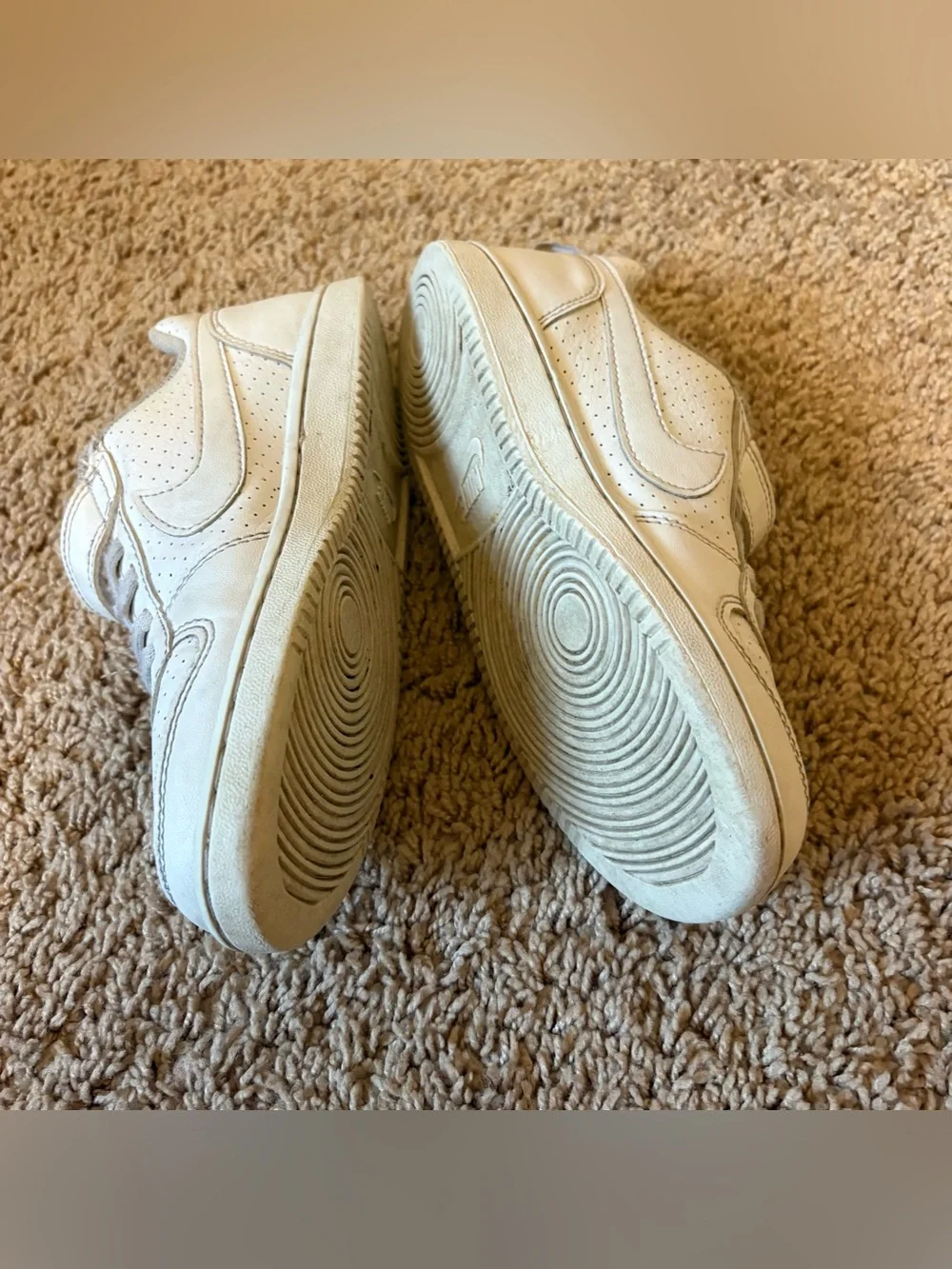 Nike Kids court borough low recraft White Sneakers size 1